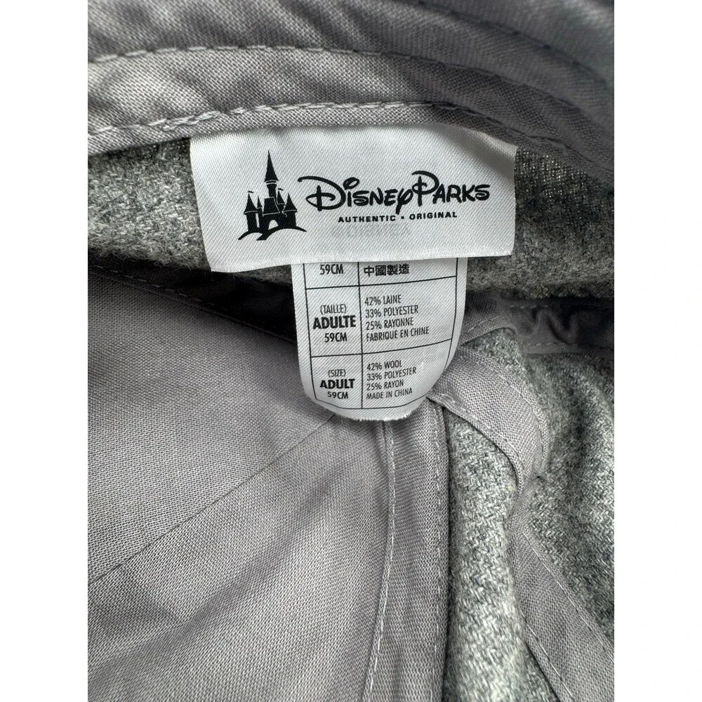 Mickey Mouse Disney Parks Hat Cap Adjustable Strapback Gray Black Logo